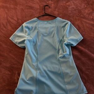 NFINITY Light Blue Short Sleeve Women's Scrub Top Set of 3